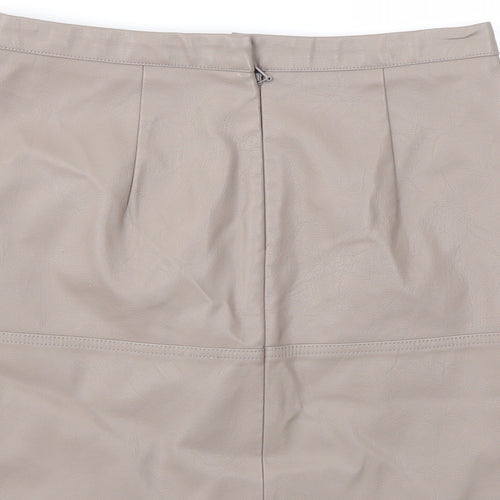New Look Womens Brown   A-Line Skirt Size 10
