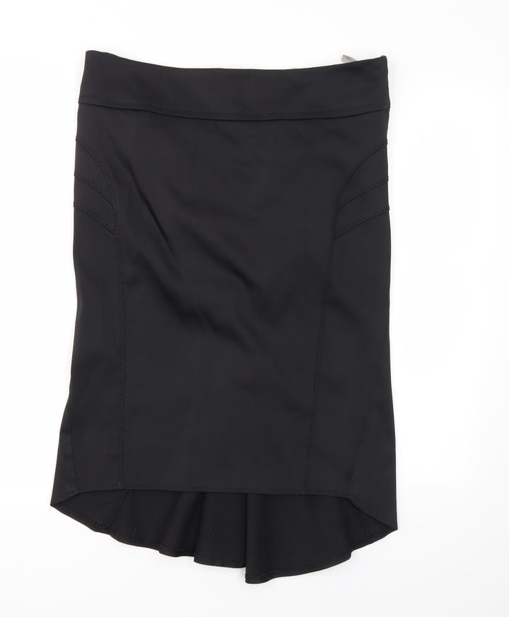 RIVER ISLAND Womens Black A-Line Skirt Size 34