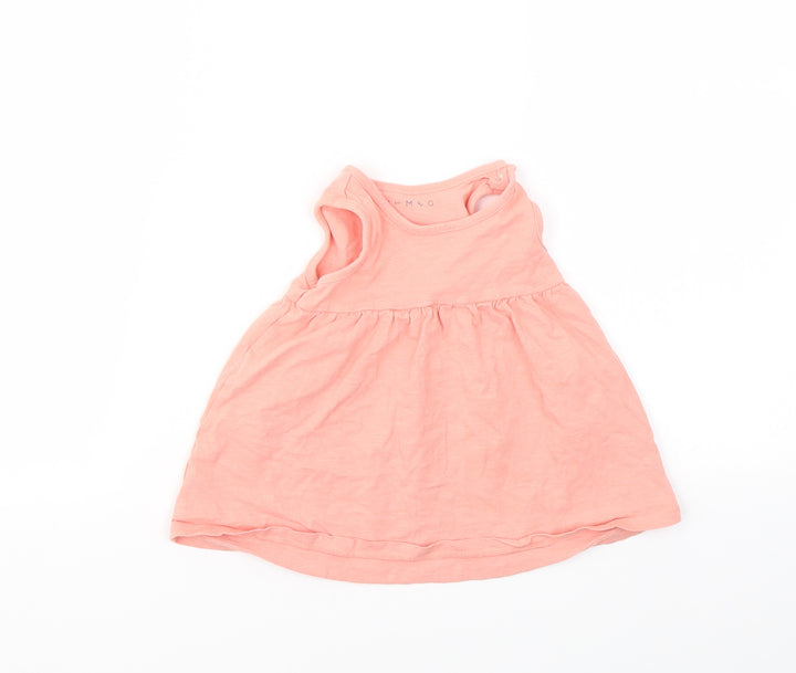 Nutmeg Girls Pink   Basic T-Shirt Size 3-6 Months