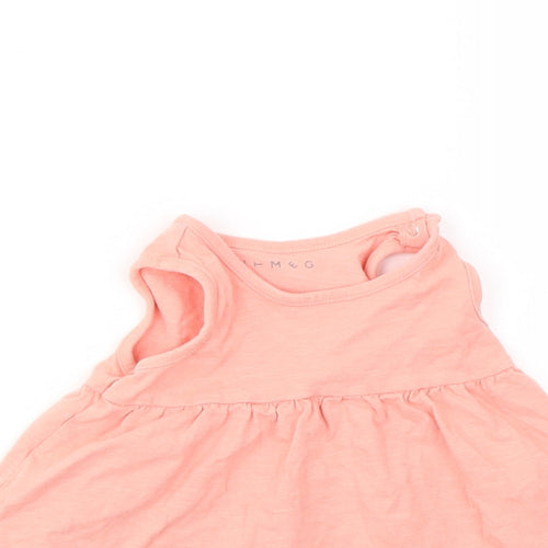 Nutmeg Girls Pink   Basic T-Shirt Size 3-6 Months