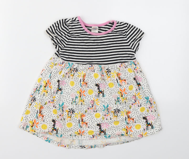 MINI CLUB  Girls Multicoloured Geometric  Fit & Flare  Size 12-18 Months