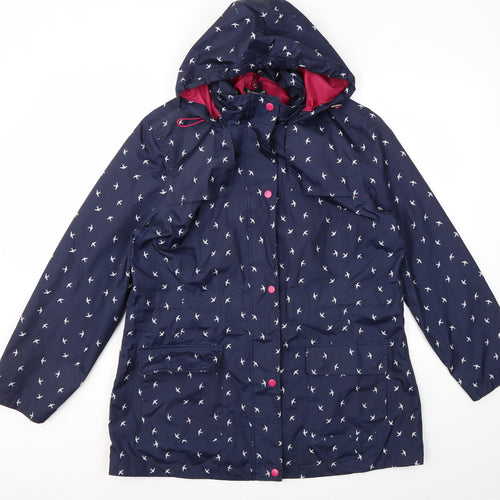 Bonmarché Womens Blue Argyle/Diamond  Jacket Coat Size 16