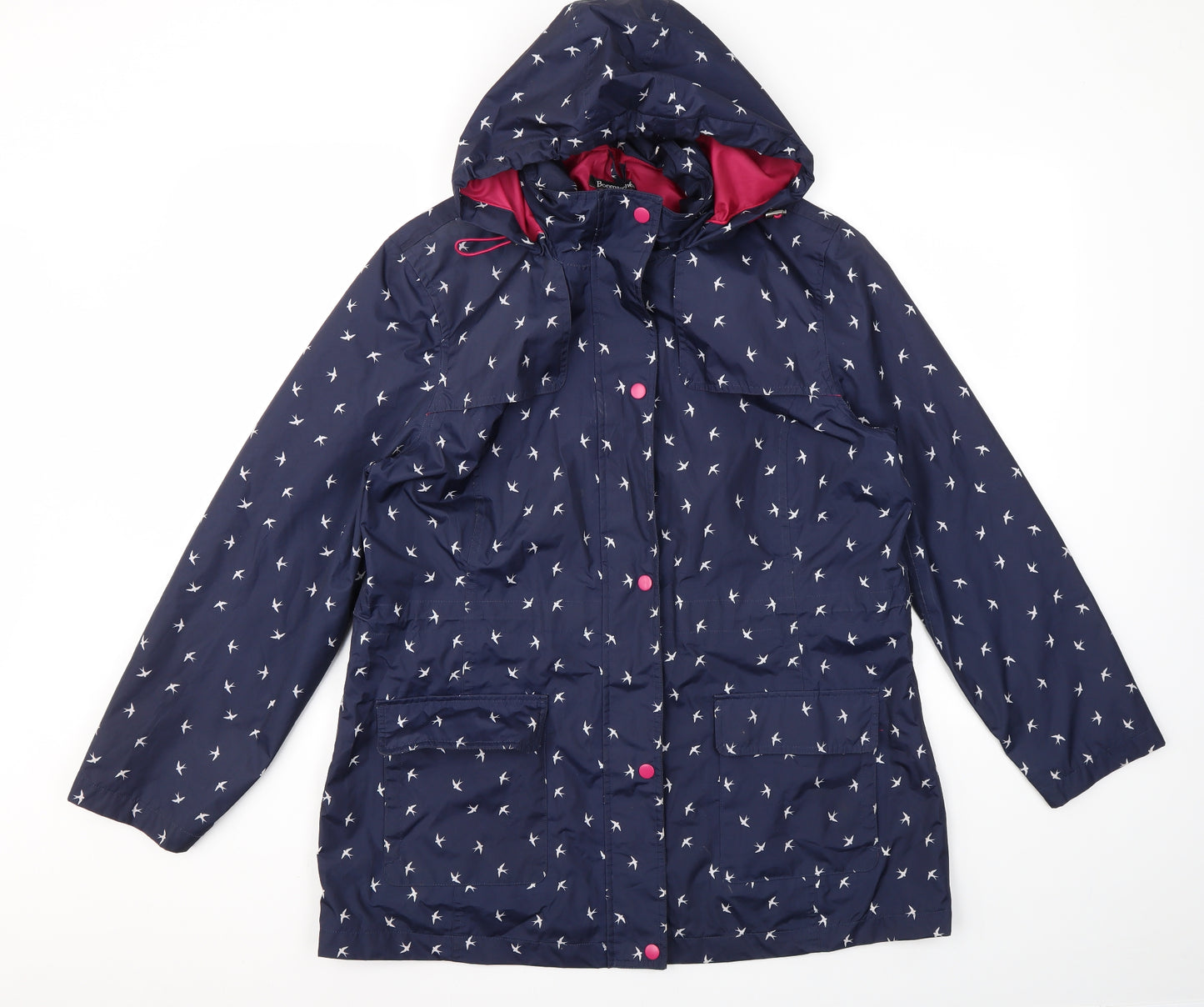 Bonmarché Womens Blue Argyle/Diamond  Jacket Coat Size 16