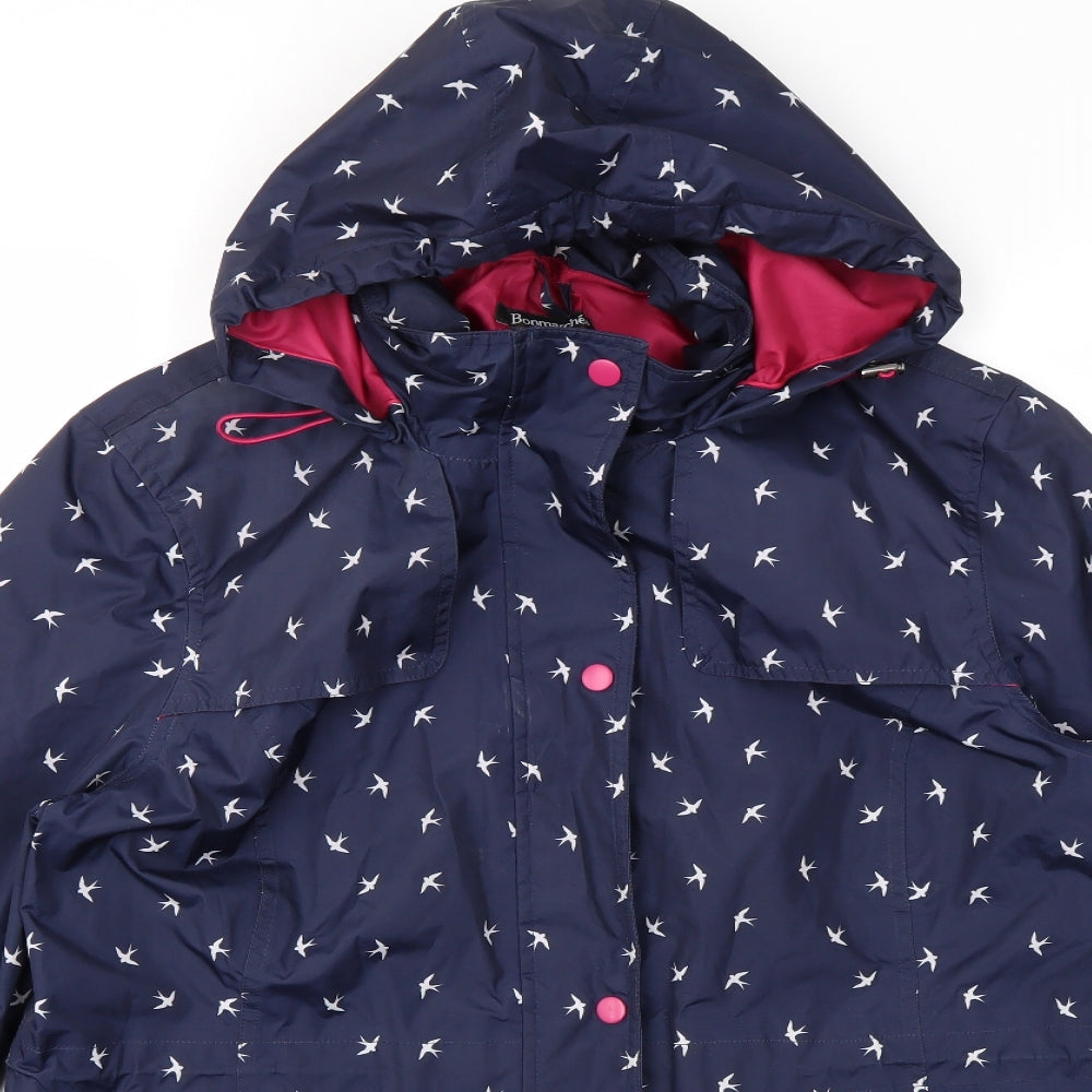 Bonmarché Womens Blue Argyle/Diamond  Jacket Coat Size 16