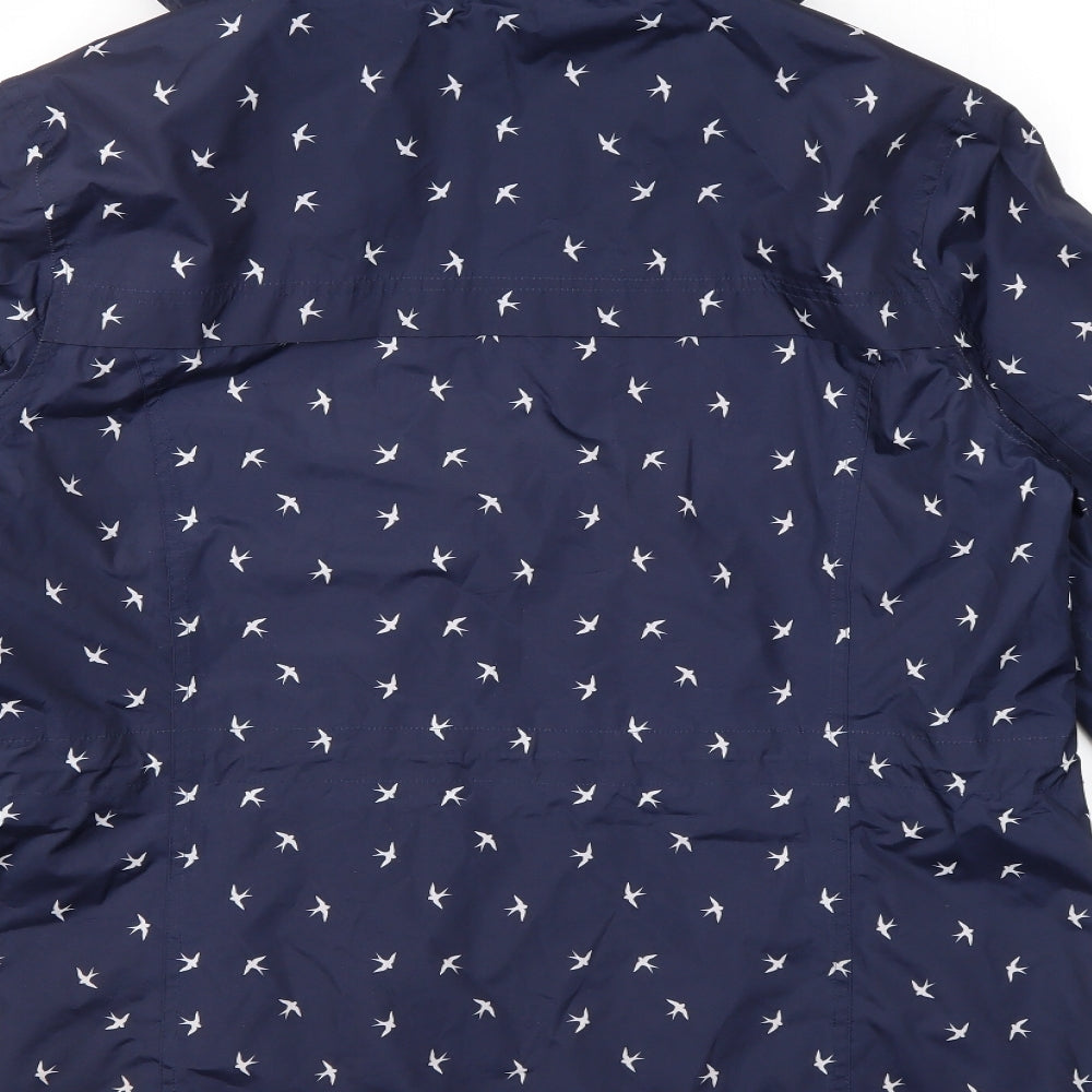 Bonmarché Womens Blue Argyle/Diamond  Jacket Coat Size 16