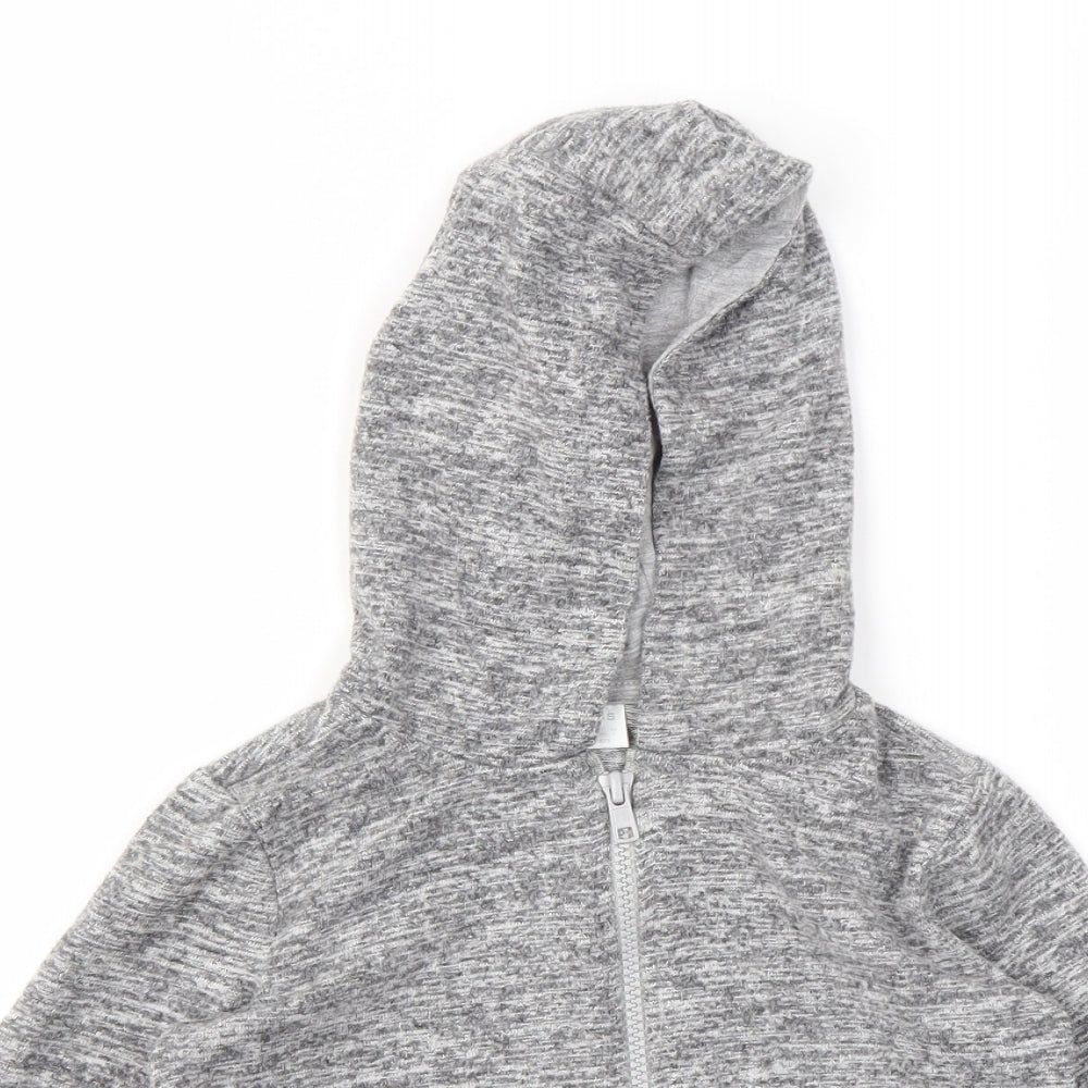 F&F Boys Grey   Full Zip Jumper Size 4-5 Years