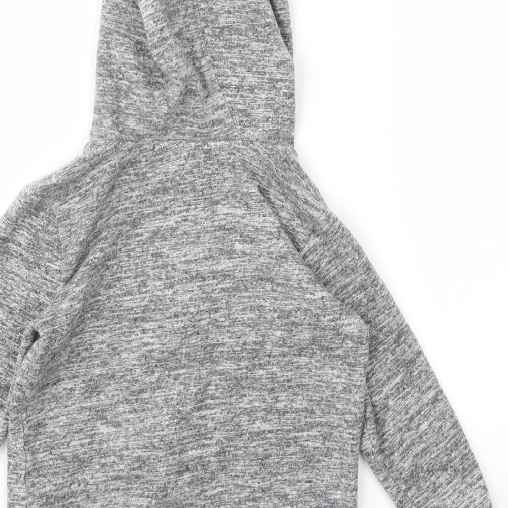 F&F Boys Grey   Full Zip Jumper Size 4-5 Years