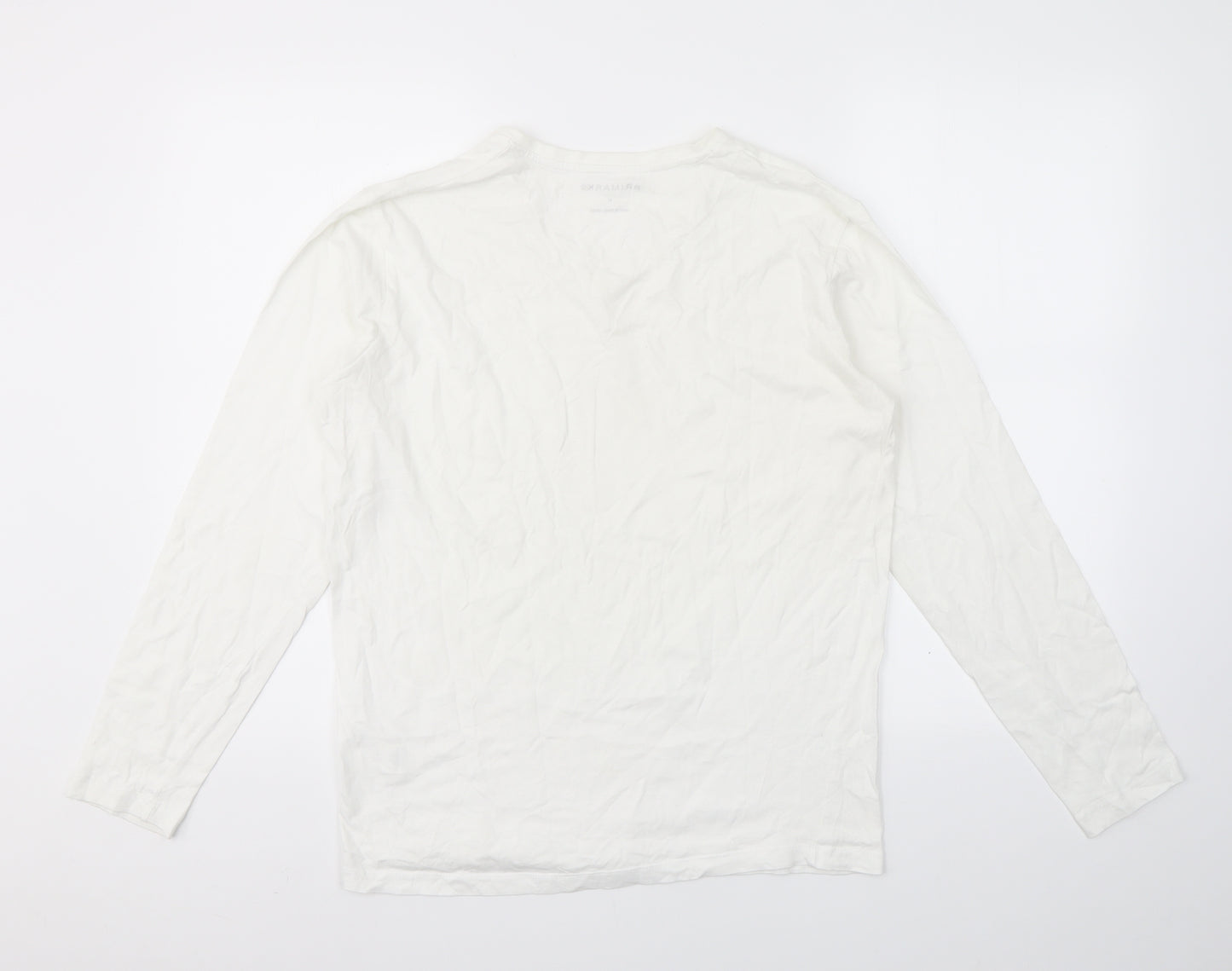 PRIMARK  Mens White    T-Shirt Size M