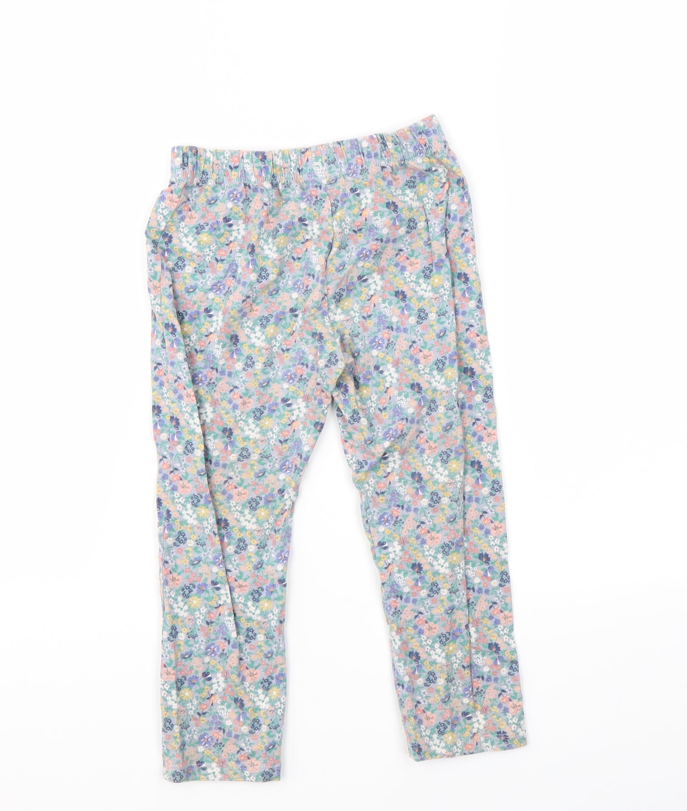 F&F Girls Multicoloured Floral  Jegging Trousers Size 3-4 Years