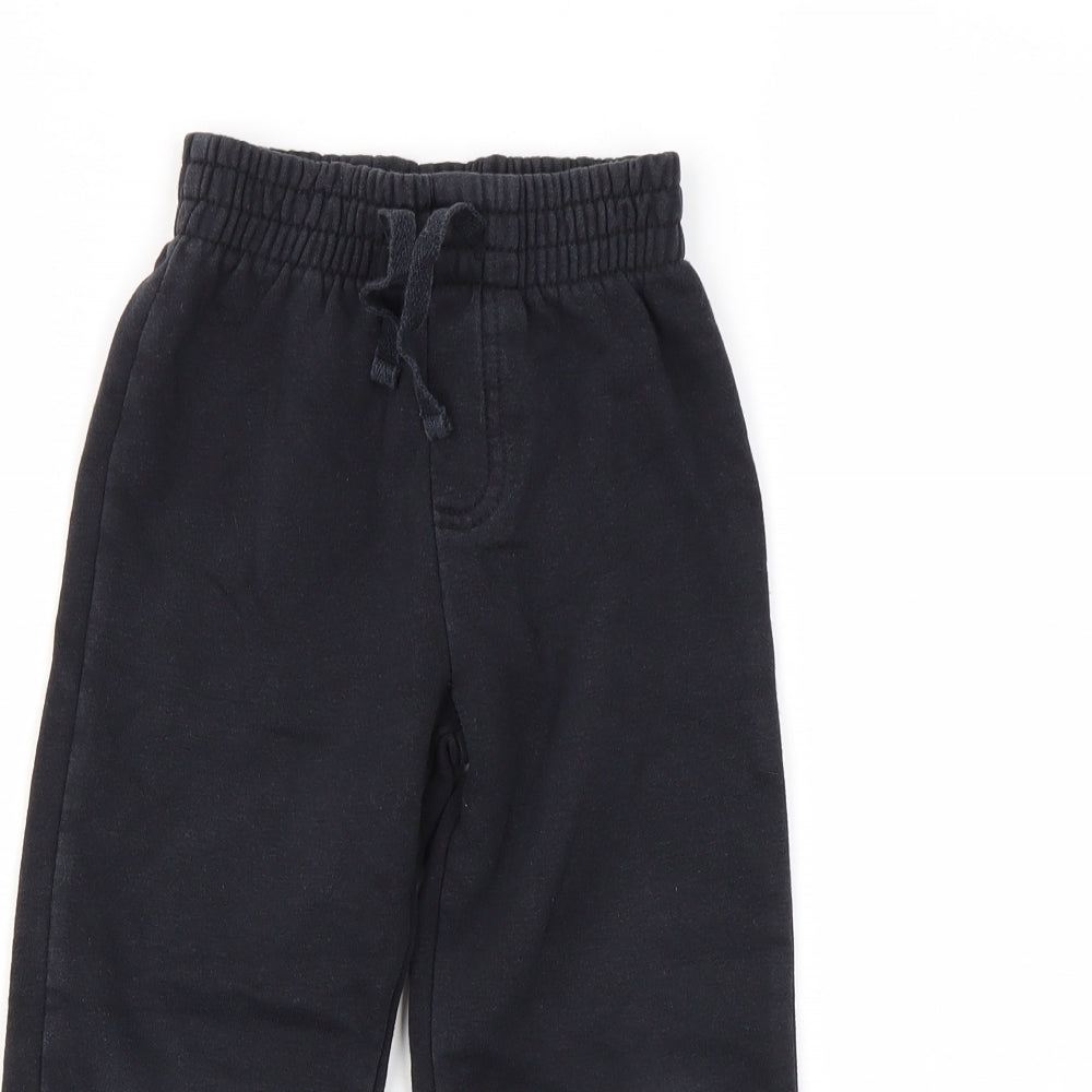 TU Boys Black   Jogger Trousers Size 4 Years