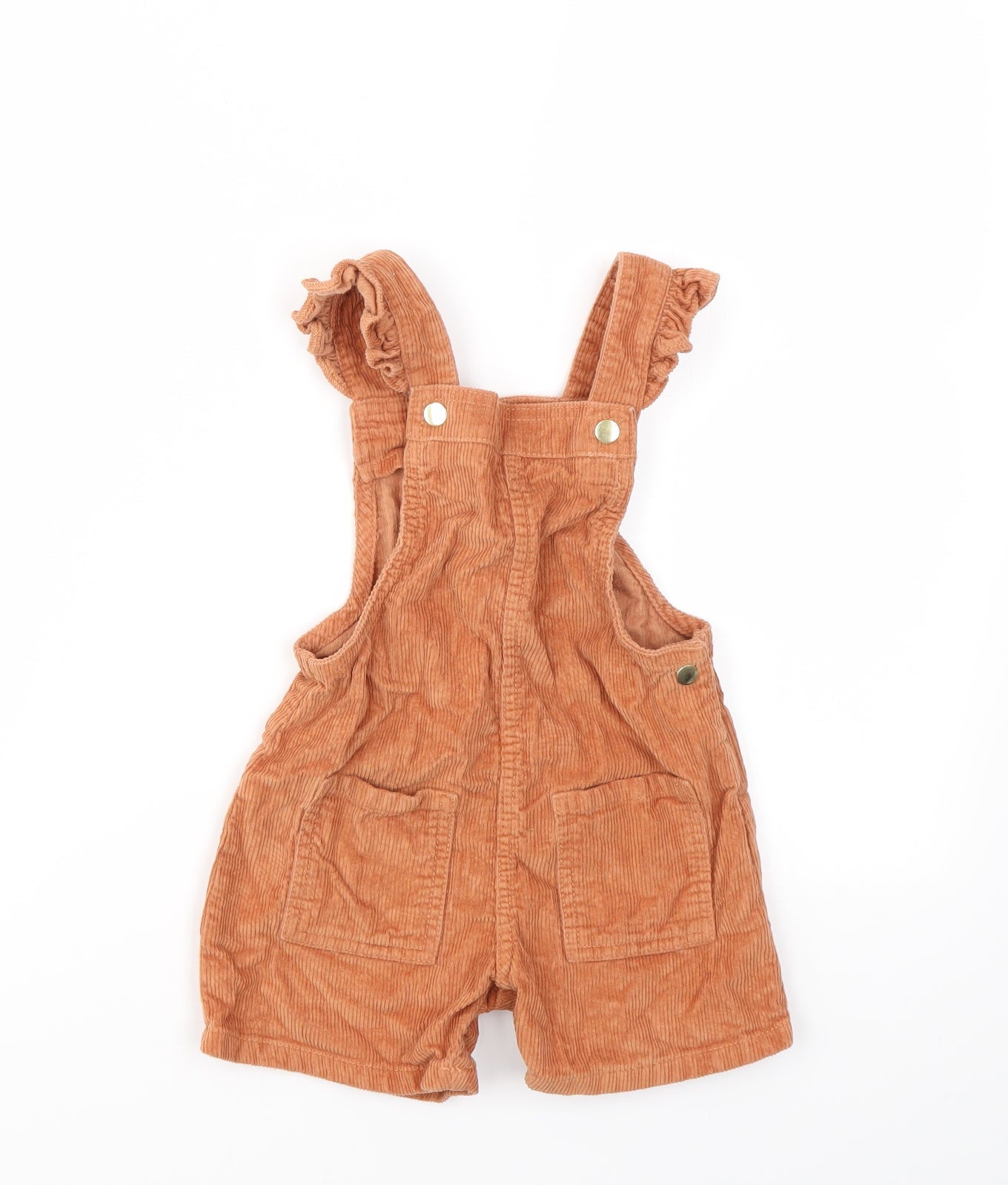 F&F Girls Brown   Dungaree One-Piece Size 3-4 Years
