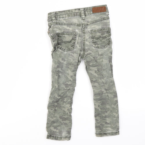 Original Marines Boys Green Check  Skinny Jeans Size 3 Years