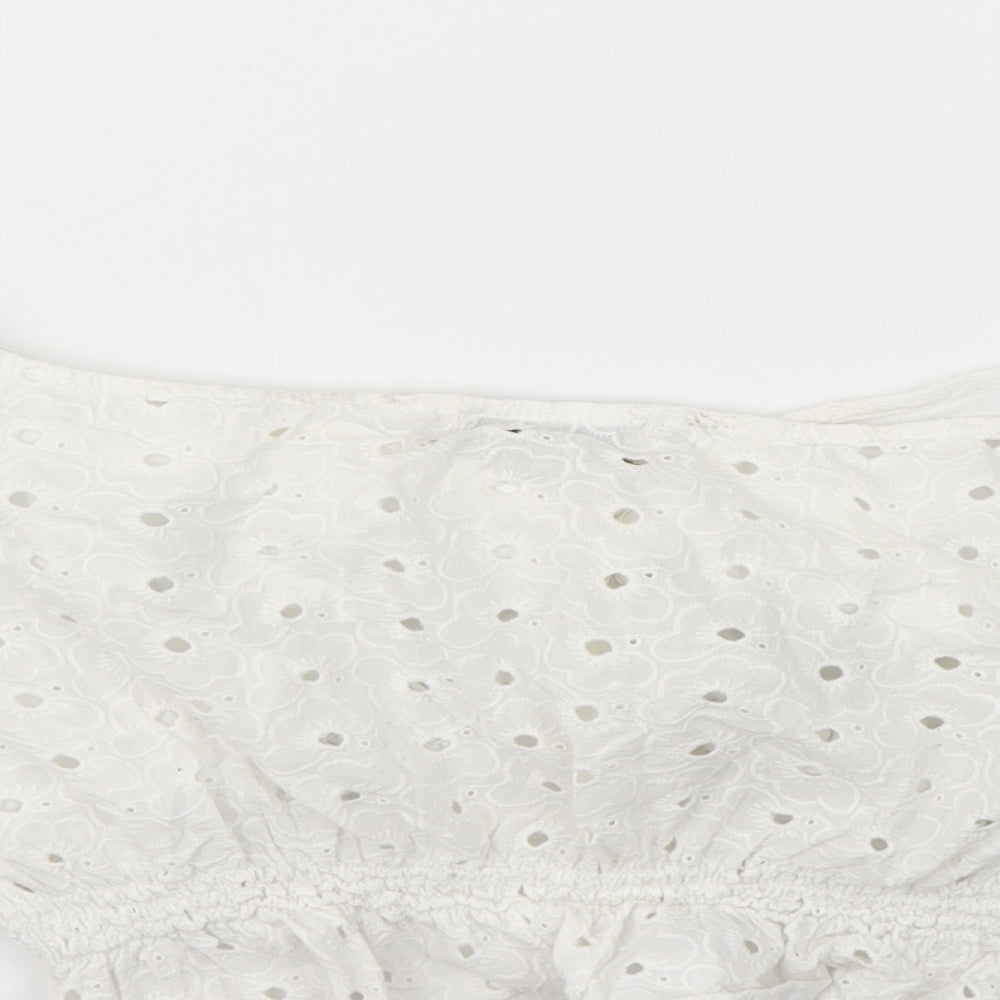 In the Style Womens White   Basic T-Shirt Size 16
