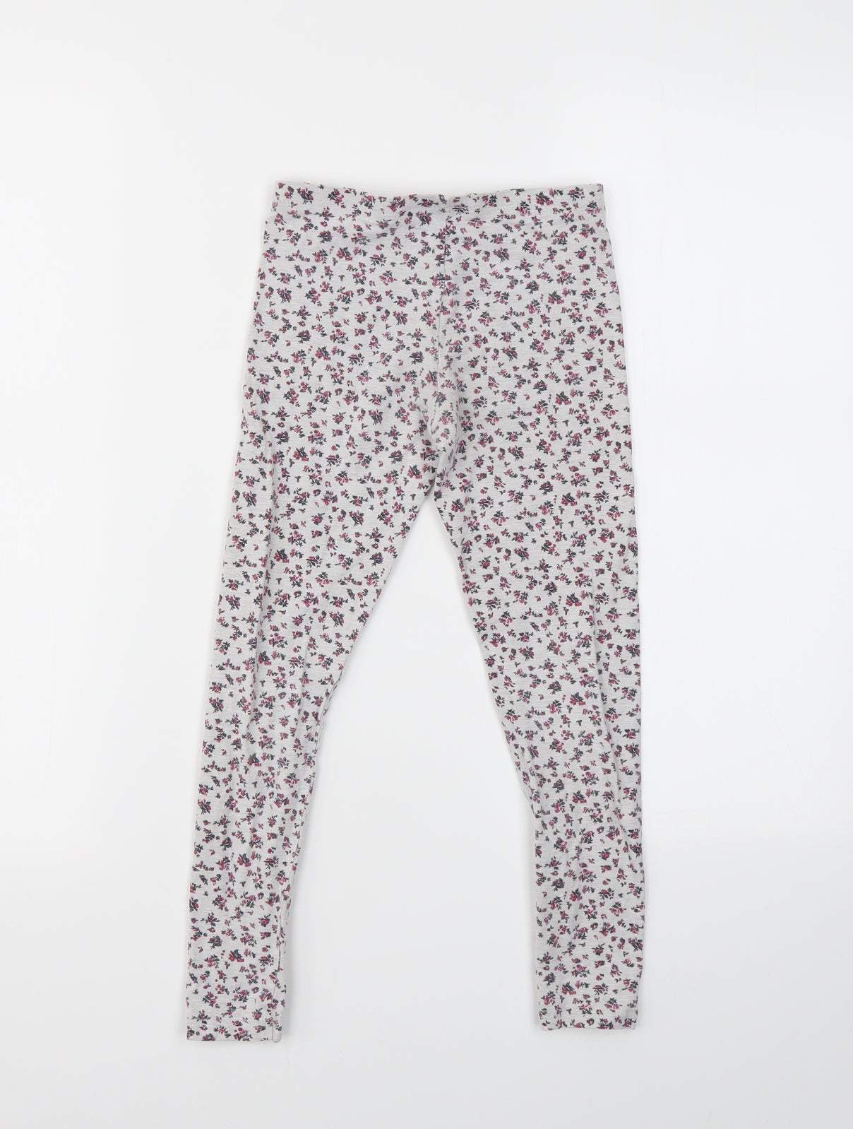 Primark Girls Ivory Floral  Capri Trousers Size 7-8 Years