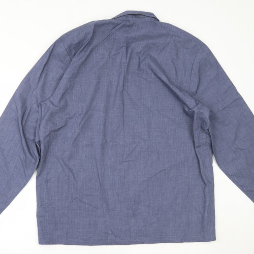 Marks and Spencer Mens Blue    Button-Up Size L