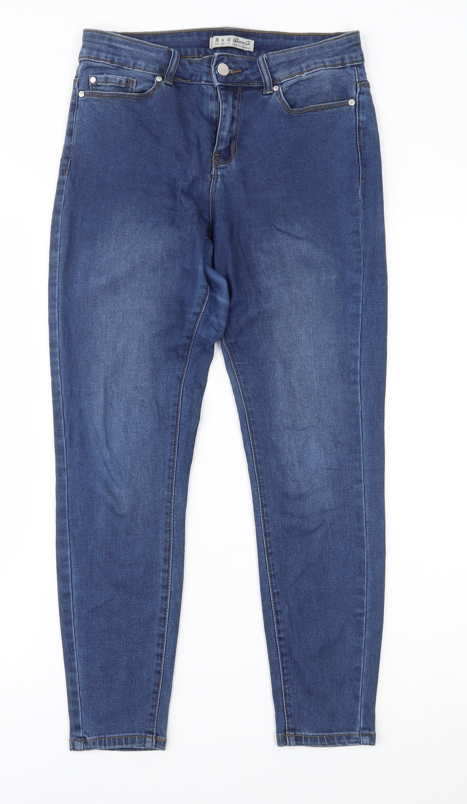 Primark Womens Blue  Denim Skinny Jeans Size 10 L24 in