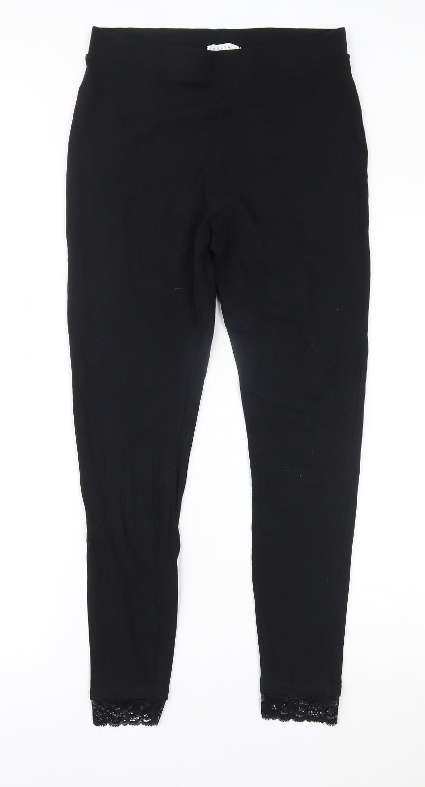 Papaya Womens Black    Leggings Size 14 L25 in