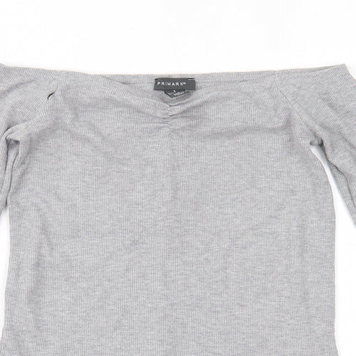 Primark Womens Grey   Basic Blouse Size S