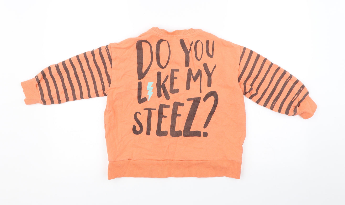 George Boys Orange   Pullover Sweatshirt Size 5-6 Years