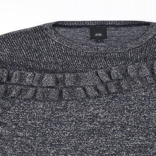 River Island Womens Grey   Henley Jumper Size 6