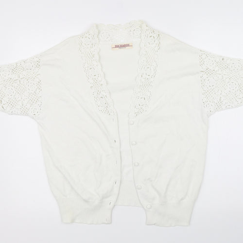 Richards Womens White   Pullover Jumper Size M