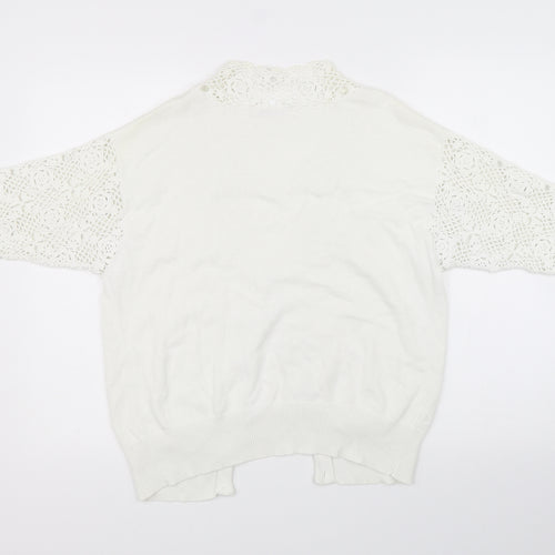 Richards Womens White   Pullover Jumper Size M