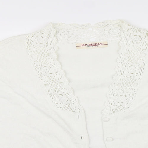 Richards Womens White   Pullover Jumper Size M
