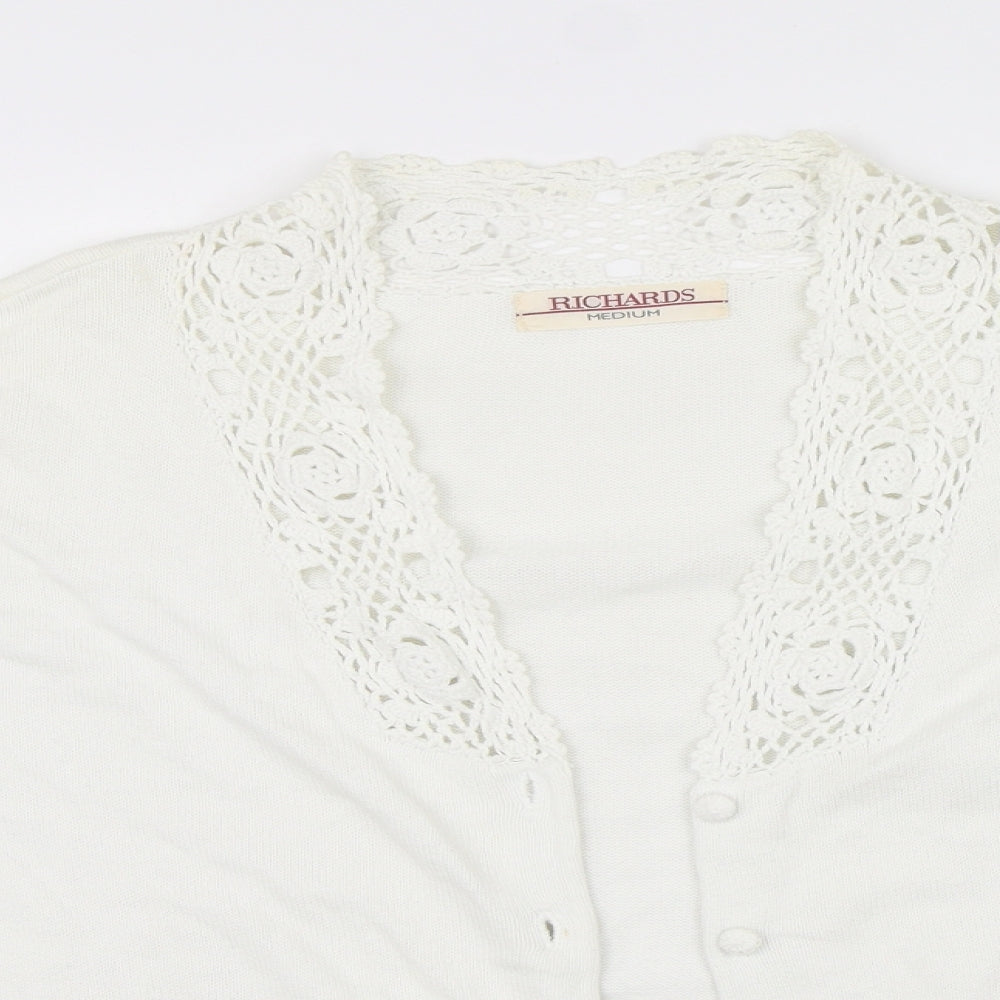Richards Womens White   Pullover Jumper Size M