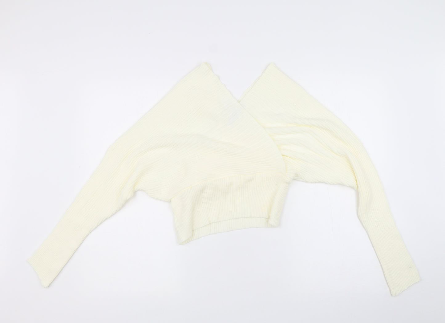 PRETTYLITTLETHING Womens White   Pullover Jumper Size S