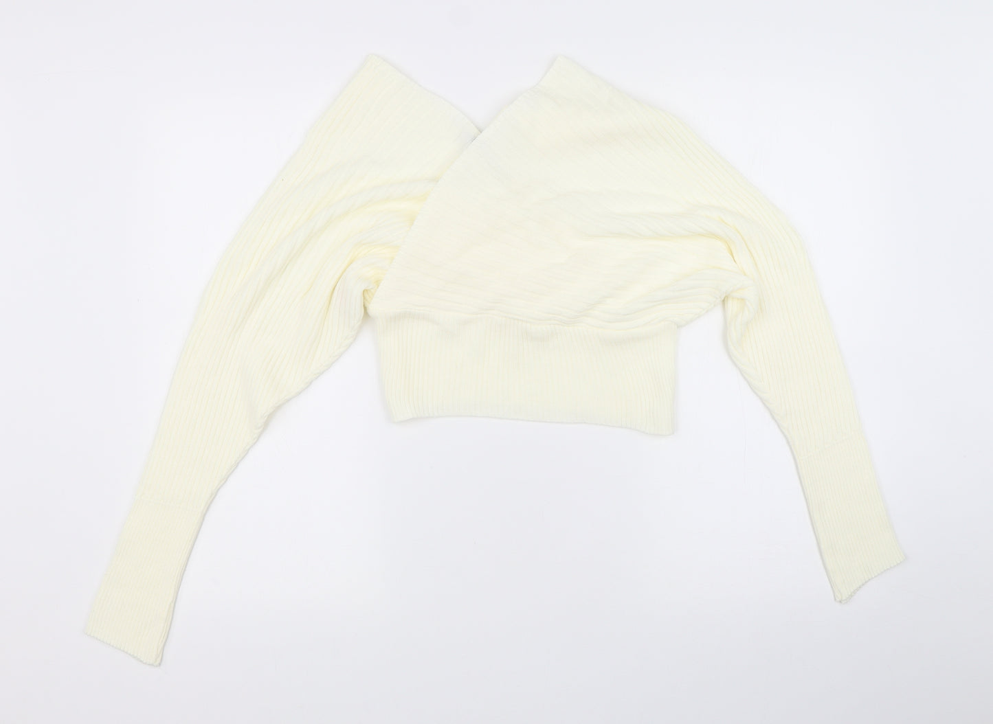 PRETTYLITTLETHING Womens White   Pullover Jumper Size S