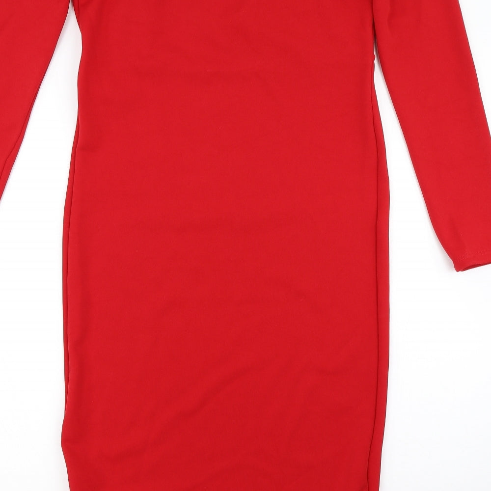 Missguided Womens Red   Bodycon  Size 16