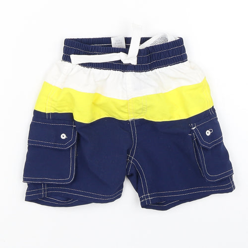 Mini Club Boys Multicoloured Striped  Cropped Trousers Size 9-12 Months