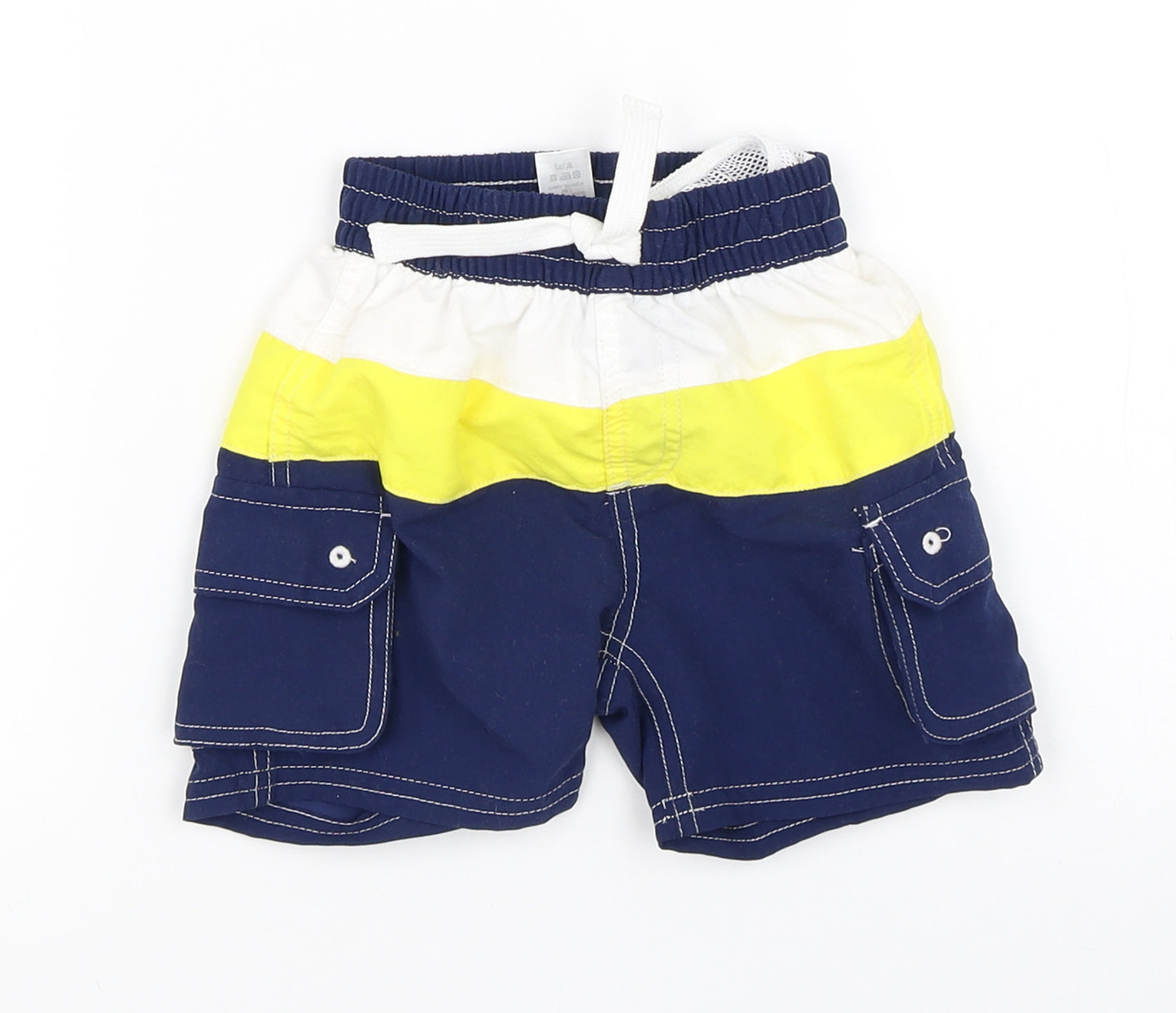 Mini Club Boys Multicoloured Striped  Cropped Trousers Size 9-12 Months