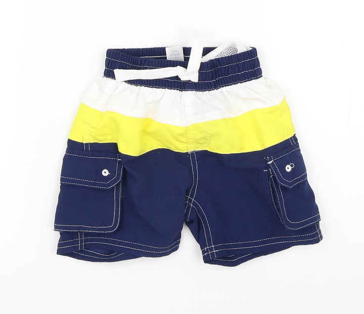 Mini Club Boys Multicoloured Striped  Cropped Trousers Size 9-12 Months