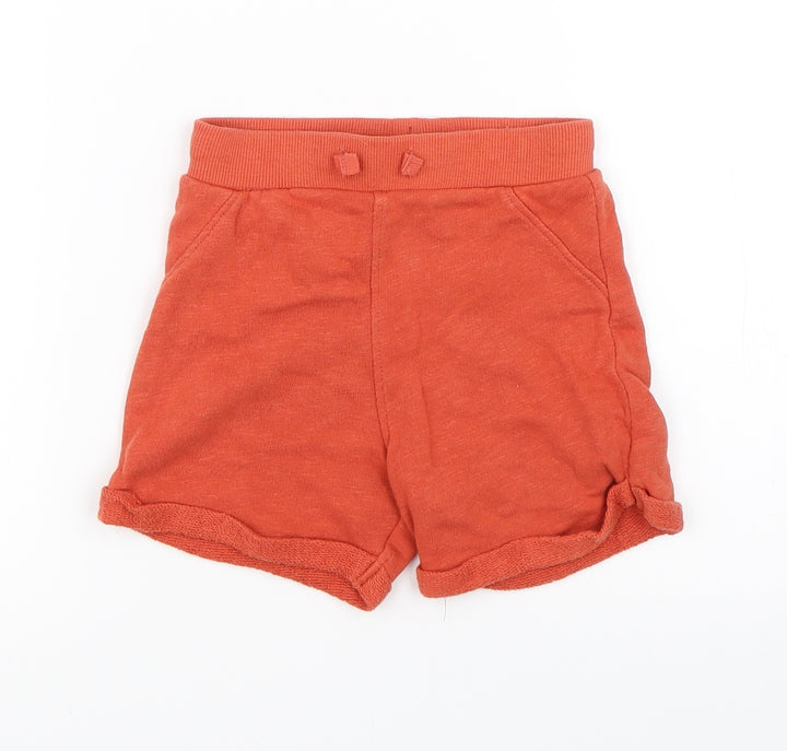 Marks and Spencer Boys Orange   Cropped Trousers Size 12-18 Months