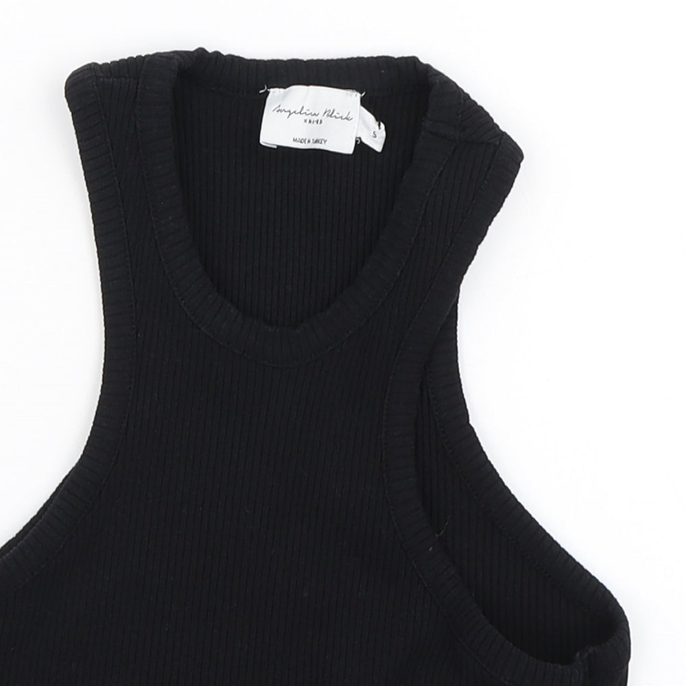 NA-KD Womens Black   Basic Tank Size S