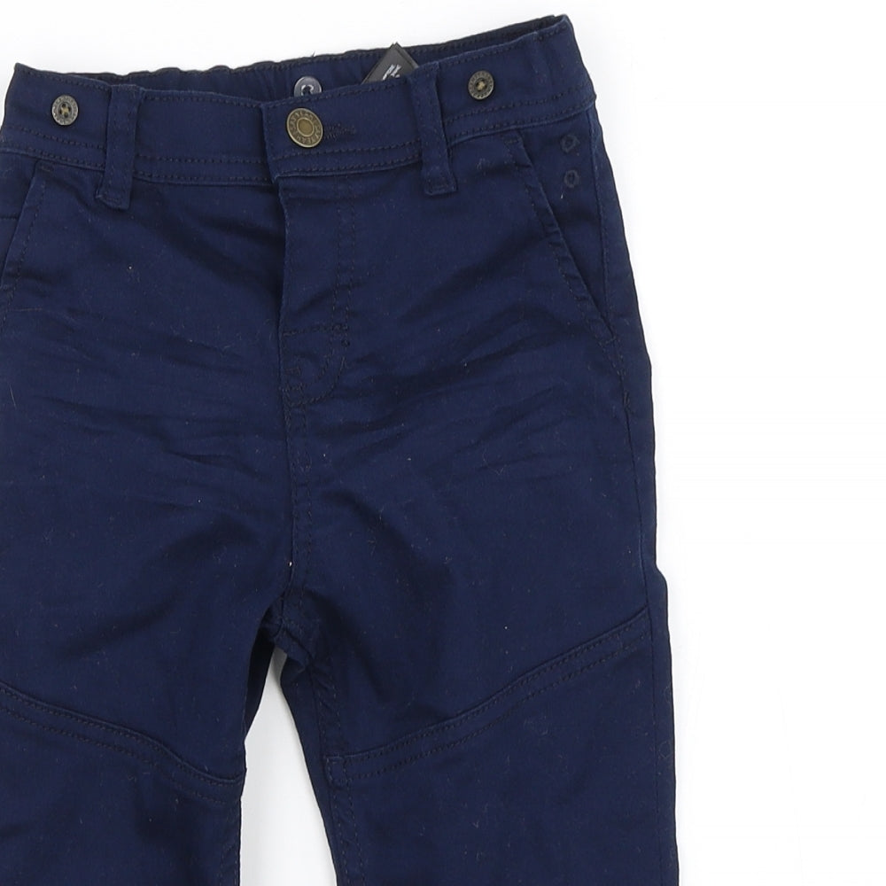 H&M Boys Blue   Cargo Trousers Size 12-18 Months