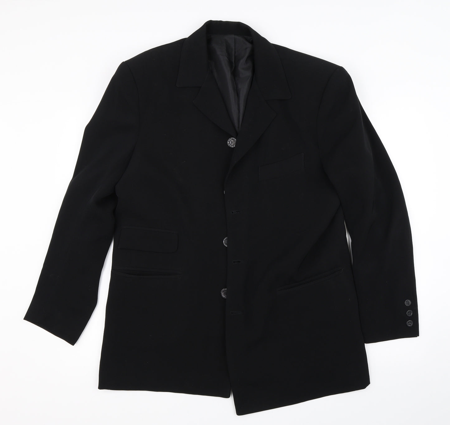 Preworn Mens Black   Jacket Blazer Size 42