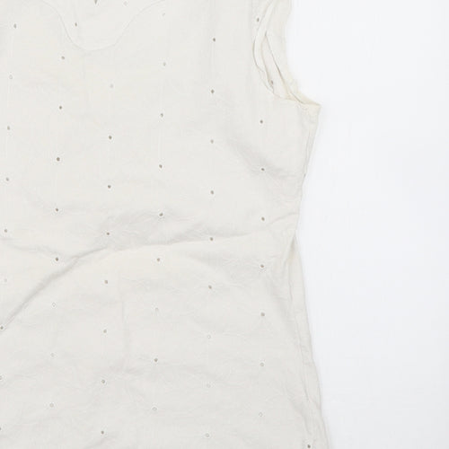 Per Una Womens White   Basic T-Shirt Size 10