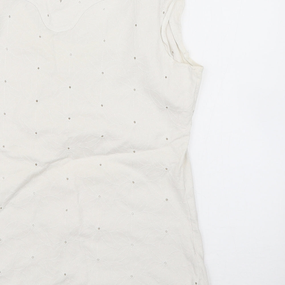 Per Una Womens White   Basic T-Shirt Size 10
