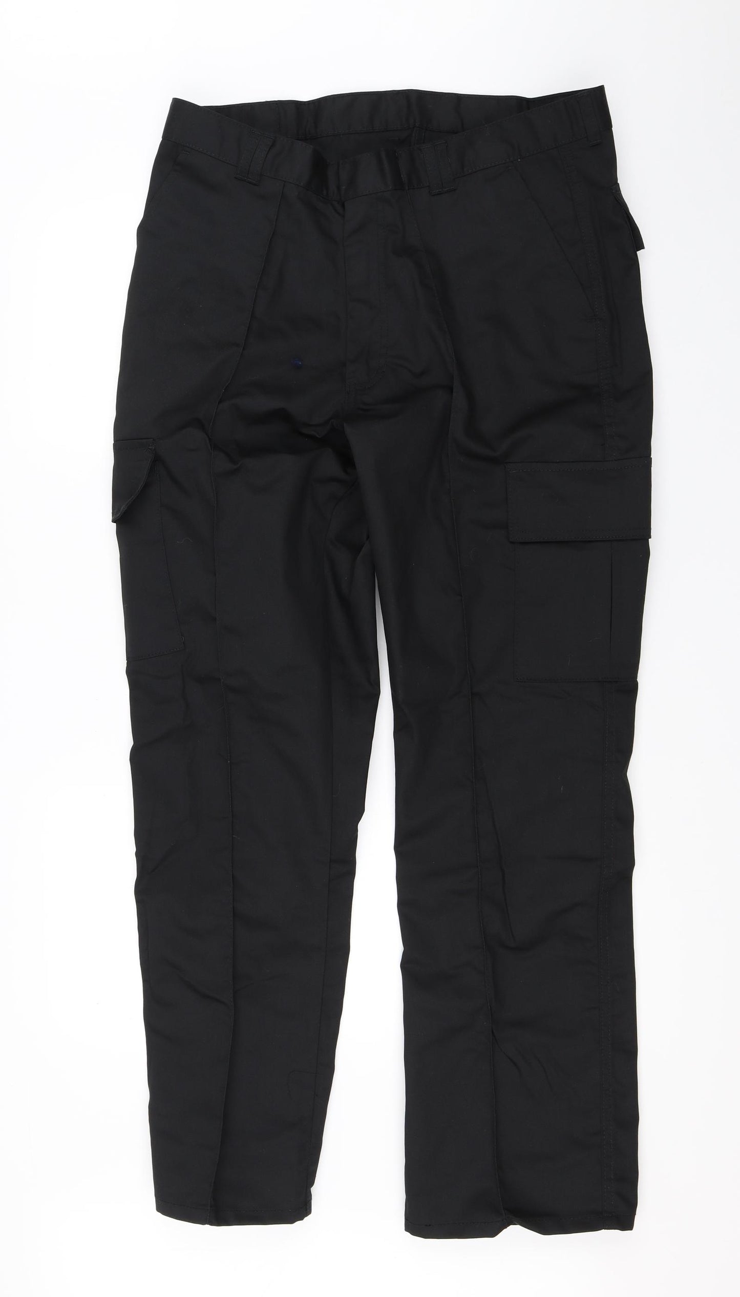 Uneek Mens Black   Cargo Trousers Size 34 L31 in