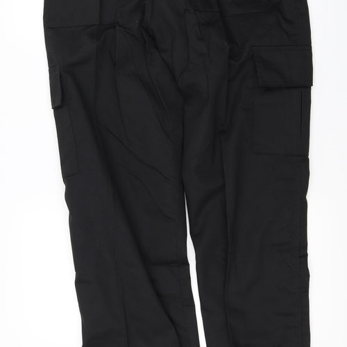 Uneek Mens Black   Cargo Trousers Size 34 L31 in