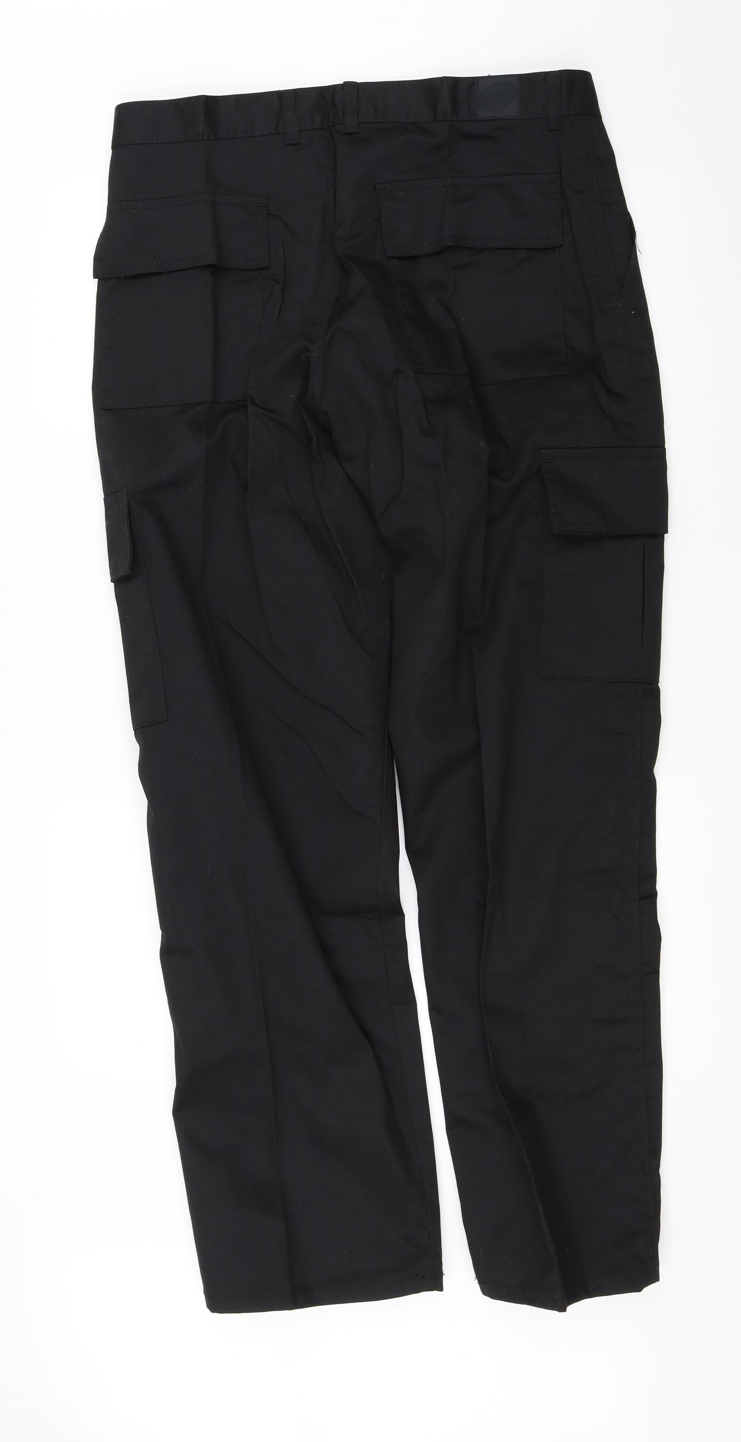 Uneek Mens Black   Cargo Trousers Size 34 L31 in