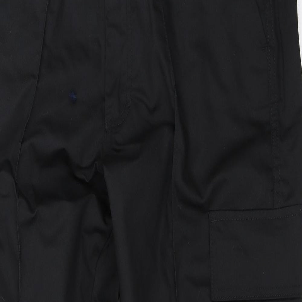 Uneek Mens Black   Cargo Trousers Size 34 L31 in