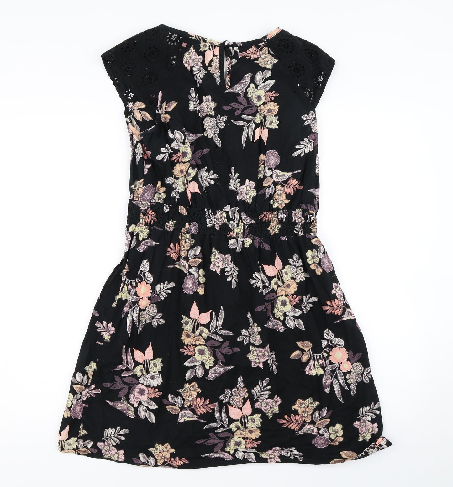 Dorothy Perkins Womens Black Floral  Mini  Size 14