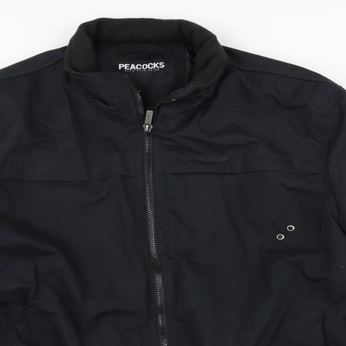 Peacocks Mens Black   Jacket Coat Size L