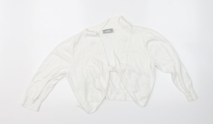 Wallis Womens White Pullover Jumper Size M