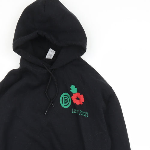 Gildan Mens Black   Pullover Hoodie Size M