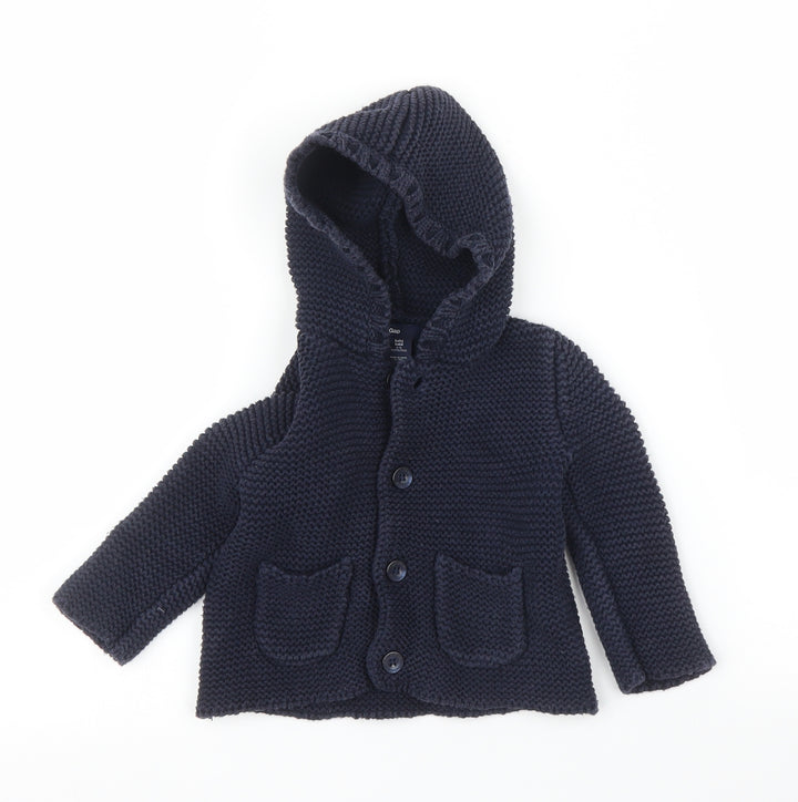 Gap Baby Blue Cardigan Jumper Size 6-9 Months