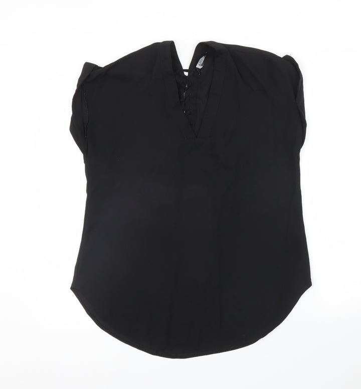 F&F Womens Black Basic Blouse Size 10